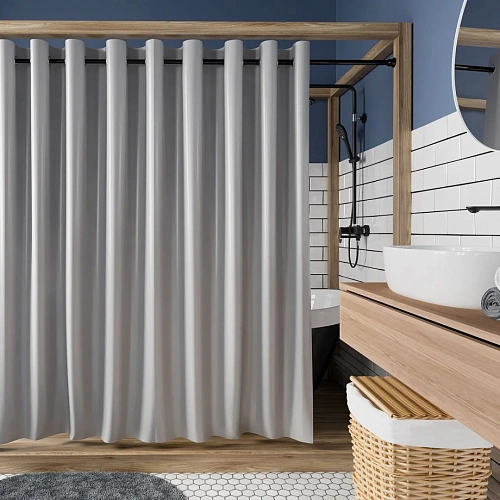 Штора для ванны WasserKRAFT Oder SC-30502 серый Штора для ванны WasserKRAFT Oder SC-30502 серый