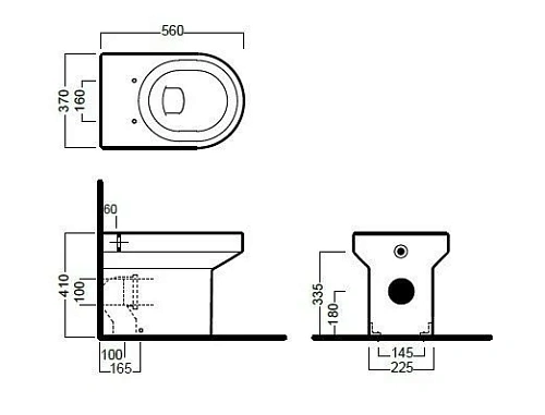Унитаз напольный HATRIA DAYTIME Y0YK01 Унитаз напольный HATRIA DAYTIME Y0YK01