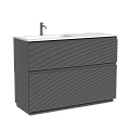 Тумба под раковину SANCOS Folk Floor FL120FLGS левая 1190х445х850 Grey soft, напольная Тумба под раковину SANCOS Folk Floor FL120FLGS левая 1190х445х850 Grey soft, напольная