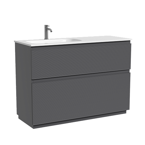 Тумба под раковину SANCOS Folk Floor FL120FLGS левая 1190х445х850 Grey soft, напольная Тумба под раковину SANCOS Folk Floor FL120FLGS левая 1190х445х850 Grey soft, напольная