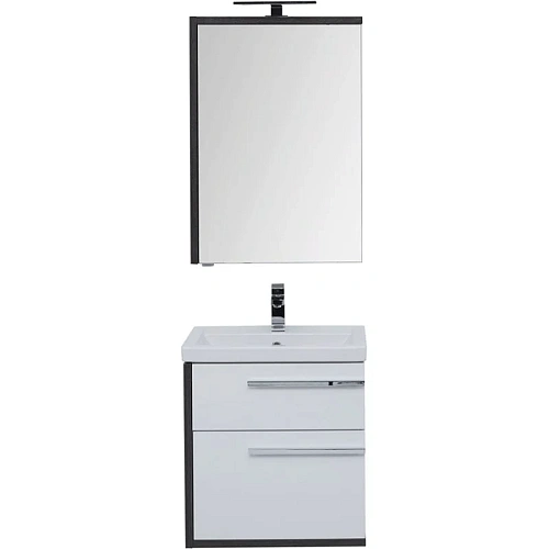 Комплект мебели Aquanet Фостер 60 эвкалипт мистери/белый 00209032 Комплект мебели Aquanet Фостер 60 эвкалипт мистери/белый 00209032