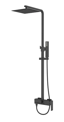 Душевая система Agger Great A2893344 с изливом, черный Душевая система Agger Great A2893344 с изливом, черный