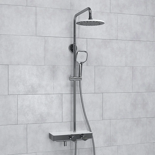 Душевая система WasserKRAFT A113.067.065.CH Thermo с термостатом хром Душевая система WasserKRAFT A113.067.065.CH Thermo с термостатом хром