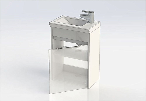 Тумба под раковину Aquanet Дувр 45 белый 00182607 Тумба под раковину Aquanet Дувр 45 белый 00182607