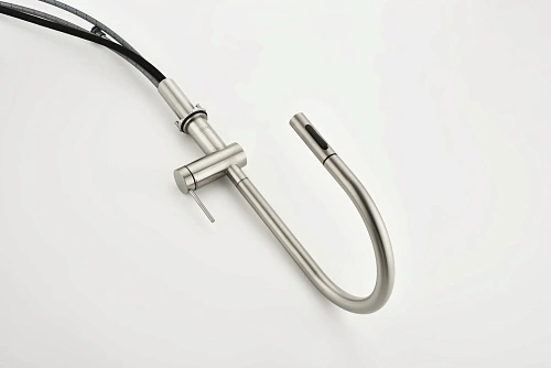 Смеситель для кухни AQUAme Cucina AQM9901BN с выдвижным изливом,никель шлифованный Смеситель для кухни AQUAme Cucina AQM9901BN с выдвижным изливом,никель шлифованный