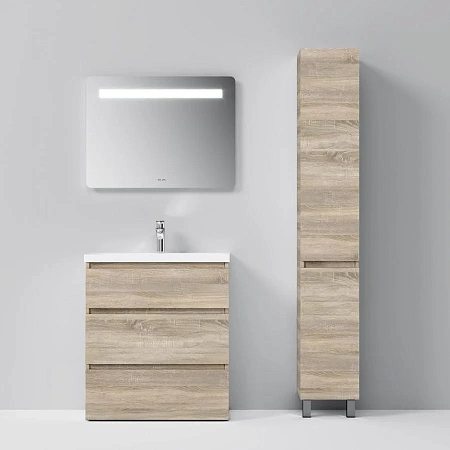 Шкаф-пенал AM.PM Gem S M91CSR0306OF напольный, правый, 30 см, светлый дуб Шкаф-пенал AM.PM Gem S M91CSR0306OF напольный, правый, 30 см, светлый дуб