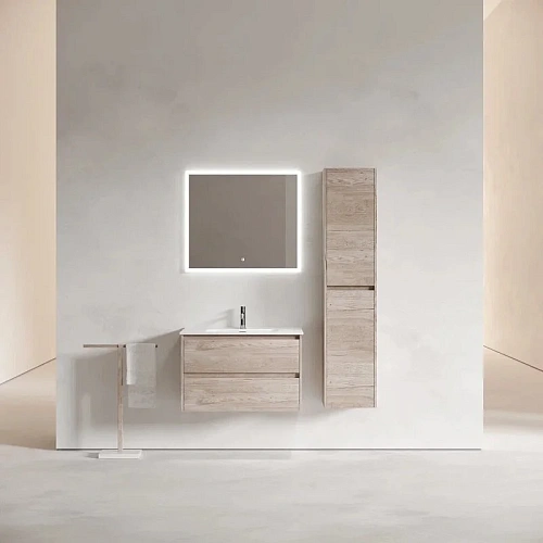 Тумба под раковину Sancos Libra LB80EG 790х450х500 дуб галифакс натуральный, подвесная Тумба под раковину Sancos Libra LB80EG 790х450х500 дуб галифакс натуральный, подвесная