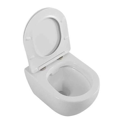 Унитаз подвесной CEZARES STYLUS CZR-513-TH-R/CZR-089-SC безободковый с сиденьем Унитаз подвесной CEZARES STYLUS CZR-513-TH-R/CZR-089-SC безободковый с сиденьем