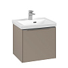 Картинка анонса товара «тумба под раковину villeroy &amp; boch subway 3.0 taupe / taupe c58000vm»