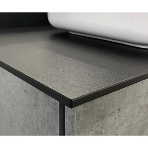 Тумба раковина Comforty Эдинбург-90 00004147997 бетон светлый с черной столешницей, раковина Comforty T-Y9378 Тумба раковина Comforty Эдинбург-90 00004147997 бетон светлый с черной столешницей, раковина Comforty T-Y9378