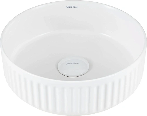 Раковина Allen Brau Fantasy Line 36 4.11032.21 накладная, белый матовый Раковина Allen Brau Fantasy Line 36 4.11032.21 накладная, белый матовый