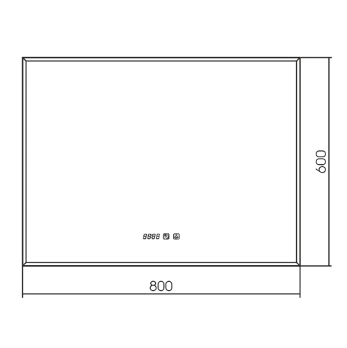 Зеркало Silver mirrors АЛМИНА-3 800x600 Сенсорный выключатель + ПОДОГРЕВ + ЧАСЫ LED-00002554 Зеркало Silver mirrors АЛМИНА-3 800x600 Сенсорный выключатель + ПОДОГРЕВ + ЧАСЫ LED-00002554