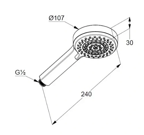 Душевая лейка Kludi DIVE 6883005-00 хром Душевая лейка Kludi DIVE 6883005-00 хром