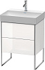 Картинка анонса товара «тумба под раковину duravit xsquare xs444202222 напольная 58 см белая глянцевый»