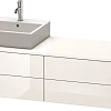 Тумба под раковину Duravit XSquare XS4914L2222 160 см белая глянцевый Тумба под раковину Duravit XSquare XS4914L2222 160 см белая глянцевый
