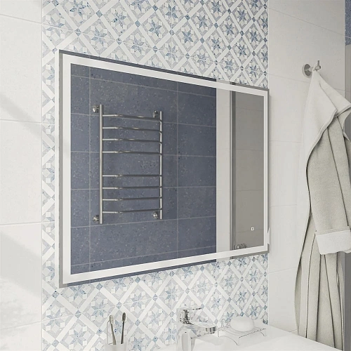 Зеркало DIWO Дмитров 80 с подсветкой светодиодной, прямоугольное, сенсорный Светильник, настенное 48 482600 Зеркало DIWO Дмитров 80 с подсветкой светодиодной, прямоугольное, сенсорный Светильник, настенное 48 482600