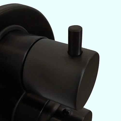 Смеситель для душа Paini Nove 09YO6911 встраиваемый c дивертором, чёрный Смеситель для душа Paini Nove 09YO6911 встраиваемый c дивертором, чёрный