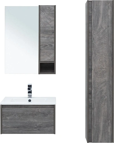 Комплект мебели STWORKI Карлстад 60 дуб рошелье, в стиле лофт, подвесная (комплект, гарнитур) 418798 Комплект мебели STWORKI Карлстад 60 дуб рошелье, в стиле лофт, подвесная (комплект, гарнитур) 418798