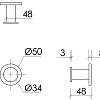 Крючок Sancos Base SC9025MB черный матовый Крючок Sancos Base SC9025MB черный матовый