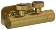 Вентиль Сунержа угловой скрытый-скрытый EU50 051-1418-3434 Состаренная латунь