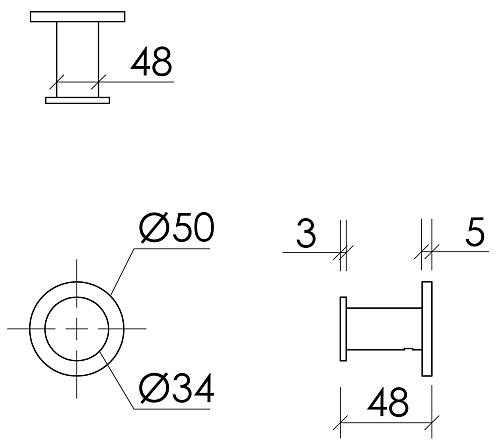 Крючок Sancos Base SC9025MB черный матовый Крючок Sancos Base SC9025MB черный матовый