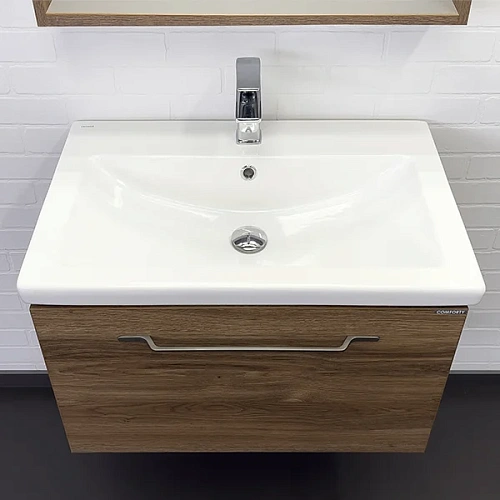 Тумба с раковиной Comforty Томари-70 00-00001279 дуб темно-коричневый раковина Como 70 Тумба с раковиной Comforty Томари-70 00-00001279 дуб темно-коричневый раковина Como 70