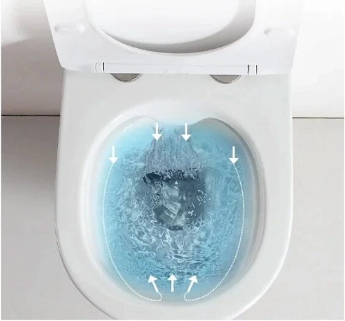 Унитаз напольный Ceruttispa SELLA GW CT9864 безободковый белый, сиденье микролифт Унитаз напольный Ceruttispa SELLA GW CT9864 безободковый белый, сиденье микролифт