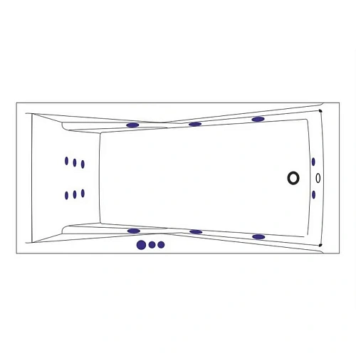 Акриловая ванна WHITECROSS Palace 180x80 "SMART" золото гидромассажная 0104.180080.100.SMART.GL Акриловая ванна WHITECROSS Palace 180x80 "SMART" золото гидромассажная 0104.180080.100.SMART.GL