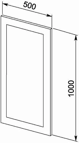 Зеркало Aquanet Нота 50 лайт 00159095 Зеркало Aquanet Нота 50 лайт 00159095