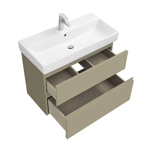 Тумба под раковину Roca Oleta 80 капучино, 2 ящика, A857640515 Тумба под раковину Roca Oleta 80 капучино, 2 ящика, A857640515