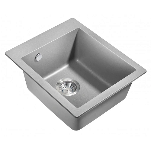 Кухонная мойка Milacio Murcia 42 Cuarzo (MC.77043), серый металлик Кухонная мойка Milacio Murcia 42 Cuarzo (MC.77043), серый металлик