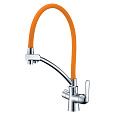 Смеситель для кухни Lemark Comfort LM3070C-Orange с подключением к фильтру, хром/оранжевый Смеситель для кухни Lemark Comfort LM3070C-Orange с подключением к фильтру, хром/оранжевый