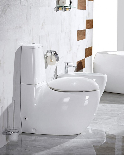 Унитаз напольный CeramaLux 2451 с сиденьем Унитаз напольный CeramaLux 2451 с сиденьем