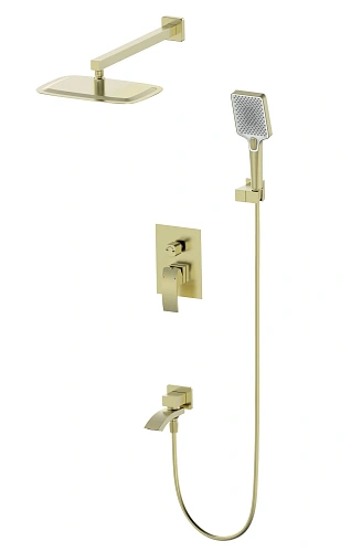 Душевая система Wonzon & Woghand встраиваемая, брашированное золото (WW-88939009A-BG) Душевая система Wonzon & Woghand встраиваемая, брашированное золото (WW-88939009A-BG)