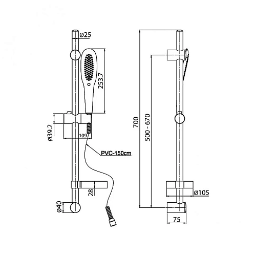 Полотенцедержатель Paini Dax-R 84CR001 350 мм. Полотенцедержатель Paini Dax-R 84CR001 350 мм.