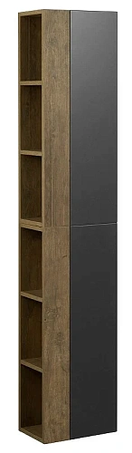 Шкаф-пенал Aquaton Терра 1-створчатый дуб кантри, антрацит 1A247503TEKA0 Шкаф-пенал Aquaton Терра 1-створчатый дуб кантри, антрацит 1A247503TEKA0