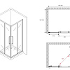 Душевой уголок ABBER Schwarzer Diamant AG02090BMH 90x90 см универсальный, профиль черный, стекло матовое Душевой уголок ABBER Schwarzer Diamant AG02090BMH 90x90 см универсальный, профиль черный, стекло матовое