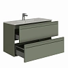 Тумба под раковину Allen Brau Eclipse 100 1.E1003.CGM 2.0 олива матовый