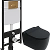 Комплект Унитаз подвесной STWORKI Ноттвиль SETK3104-2616 безободковый, с микролифтом, черный + Систе 587773 Комплект Унитаз подвесной STWORKI Ноттвиль SETK3104-2616 безободковый, с микролифтом, черный + Систе 587773