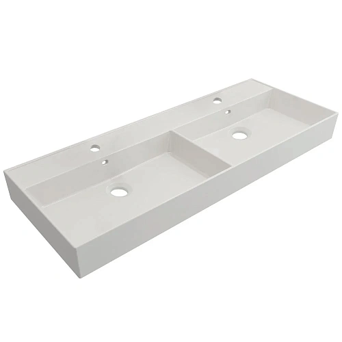 Раковина CEZARES CZR-MIL-120-2-LVB белый 1200x465 керамика Раковина CEZARES CZR-MIL-120-2-LVB белый 1200x465 керамика