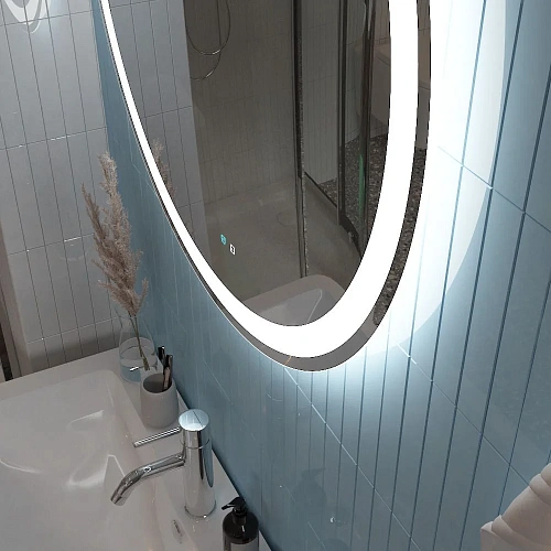 Зеркало BelBagno SPC-RNG-800-LED-TCH-SND 12W 220-240V 800x30 с подсветкой голосовым управлением и подогревом Зеркало BelBagno SPC-RNG-800-LED-TCH-SND 12W 220-240V 800x30 с подсветкой голосовым управлением и подогревом