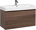 Тумба под раковину Aquanet Нью-Йорк 100 орех 00203949 Тумба под раковину Aquanet Нью-Йорк 100 орех 00203949