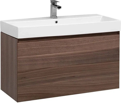 Тумба под раковину Aquanet Нью-Йорк 100 орех 00203949 Тумба под раковину Aquanet Нью-Йорк 100 орех 00203949