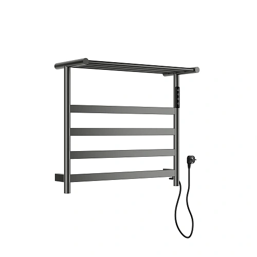 Полотенцесушитель электрический Wonzon & Woghand с полкой, темный графит (WW-A402-GM) Полотенцесушитель электрический Wonzon & Woghand с полкой, темный графит (WW-A402-GM)