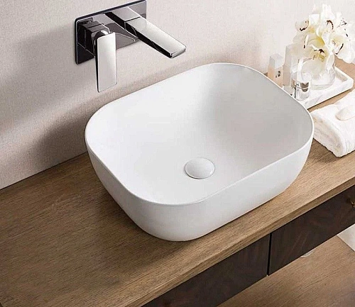 Раковина CeramaLux 78104 накладная, белый Раковина CeramaLux 78104 накладная, белый