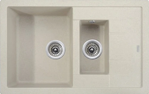 Кухонная мойка Kaiser двойная Песочный KG2M-7850-S Кухонная мойка Kaiser двойная Песочный KG2M-7850-S