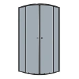 Душевой уголок Niagara Eco NG-1003-14T (80x80x190) четверть круга, раздвиж, профиль черный, стекло тонированное (4мм) Душевой уголок Niagara Eco NG-1003-14T (80x80x190) четверть круга, раздвиж, профиль черный, стекло тонированное (4мм)