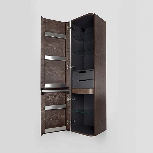 Шкаф-пенал AM.PM Sensation M30CHL0406TF подвесной, левый, 40 см, табачный дуб, текстурированная Шкаф-пенал AM.PM Sensation M30CHL0406TF подвесной, левый, 40 см, табачный дуб, текстурированная