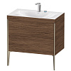 Картинка анонса товара «тумба с раковиной duravit xviu xv4710eb121c 80 см орех темный»