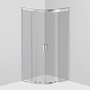 Душевой уголок AM.PM Gem W90G-401-090WT 90х90, стекло прозрачное, профиль матовое серебро, без поддо Душевой уголок AM.PM Gem W90G-401-090WT 90х90, стекло прозрачное, профиль матовое серебро, без поддо